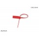 Adjustable pull tight plastic strap security seal color red SM0115 