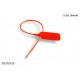 Adjustable pull tight plastic strap security seal color red SM0118
