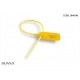 Adjustable pull tight plastic strap security seal color yellow SM0118