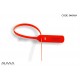 Adjustable pull tight plastic strap security seal color red SM0124