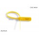 Adjustable pull tight plastic strap security seal color yellow SM0124